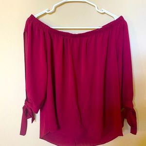 burgundy blouse on sale!